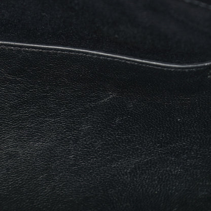 Saint Laurent Crinkled Calfskin Matelasse Monogram Large Niki Chain Satchel Black 12 of 12
