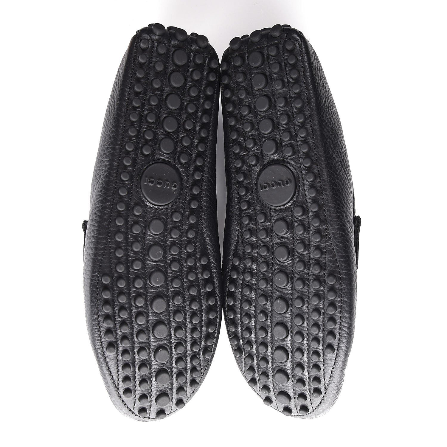 Gucci Road Calfskin Web Womens Horsebit Driver Loafers 35.5 Black 5 of 9