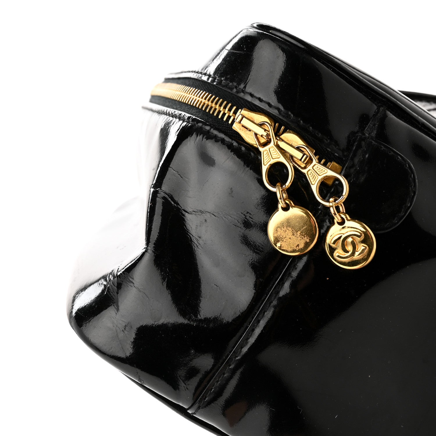 Chanel Patent Vanity Cosmetic Case Black 16 of 20