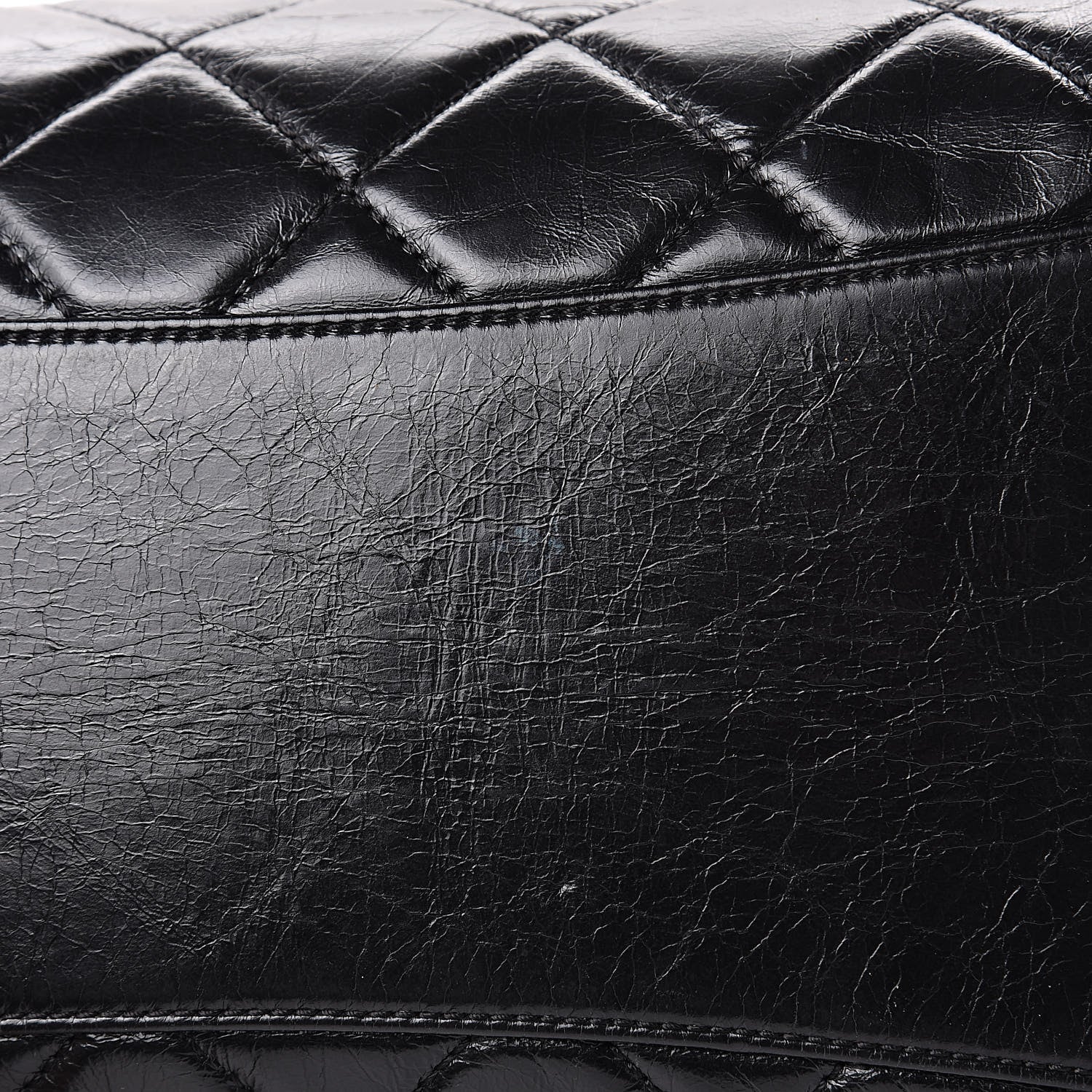 Chanel Glazed Calfskin Castle Rock Bowling Bag Black 11 of 16