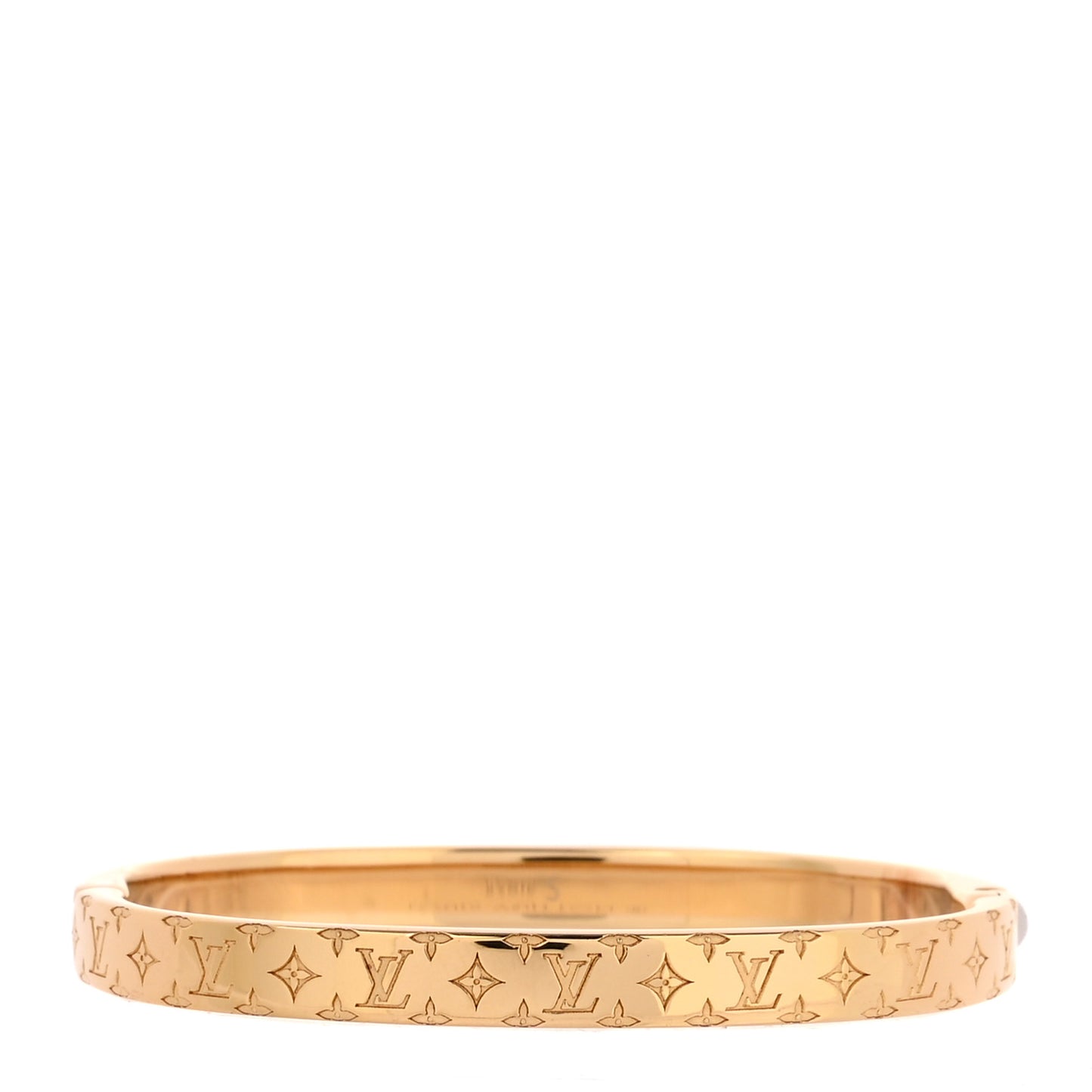 Brass Monogram Nanogram Bracelet S Gold