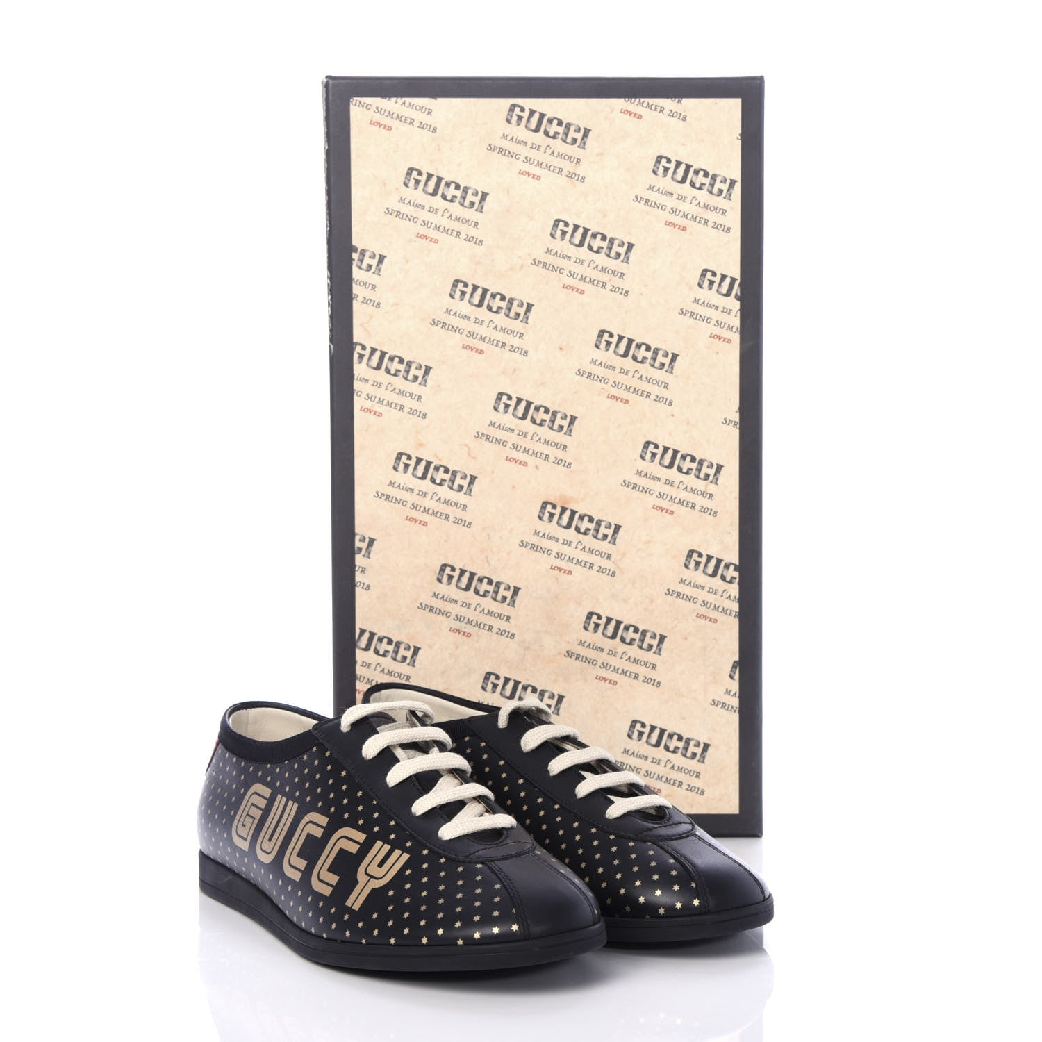 Gucci X SEGA Calfskin Guccy Mens Falacer Sneakers 6 Black 11 of 11