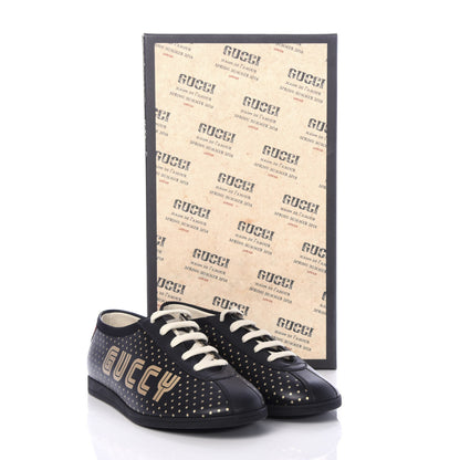 Gucci X SEGA Calfskin Guccy Mens Falacer Sneakers 6 Black 11 of 11