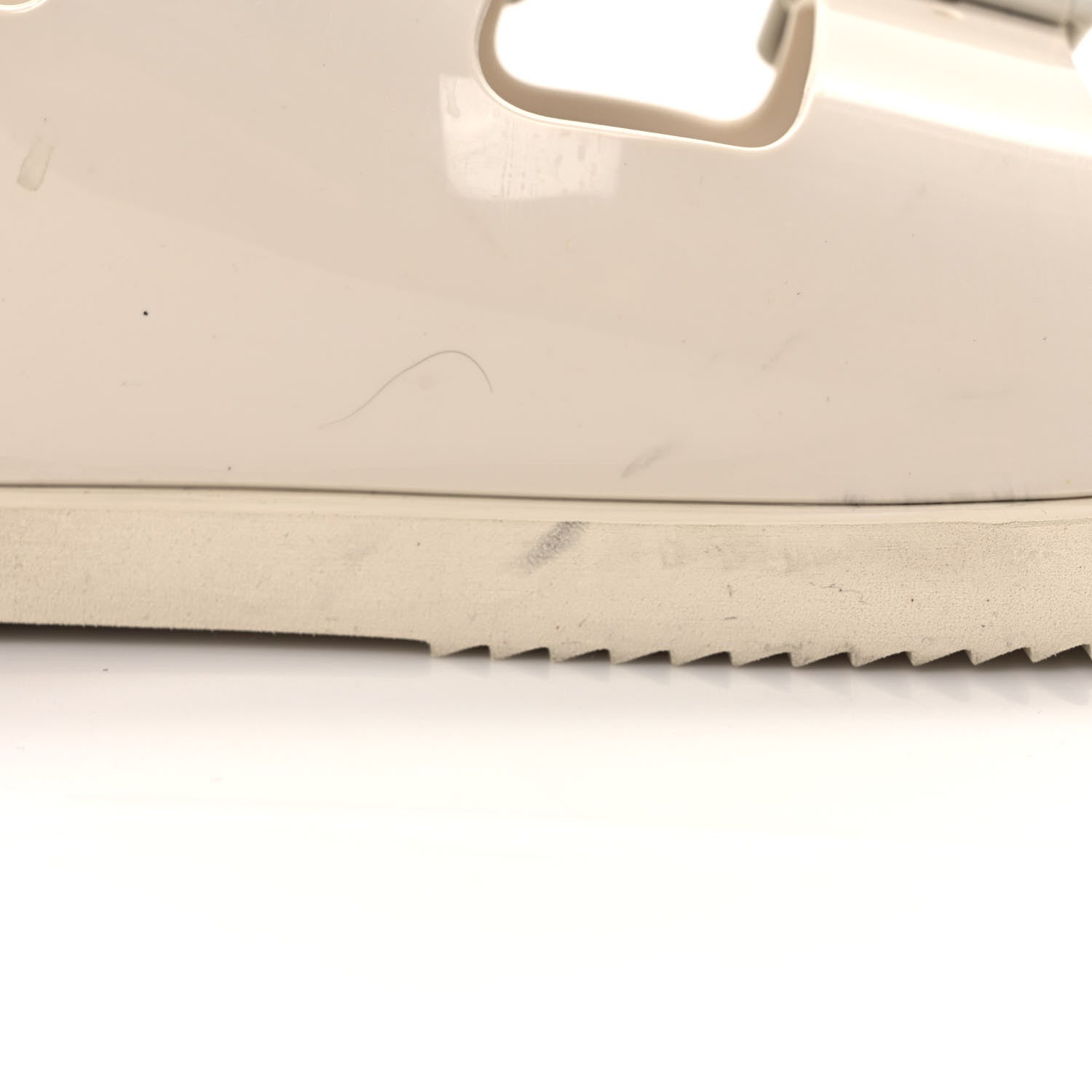 Gucci Rubber Mini Double G Womens Isla Dad Sandals 38 Dusty White 10 of 10