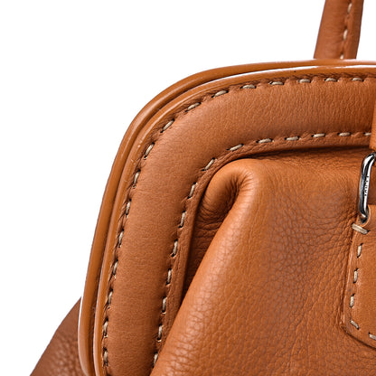Fendi Calfskin Romano Selleria Adele 1328 Bag Brown 12 of 18