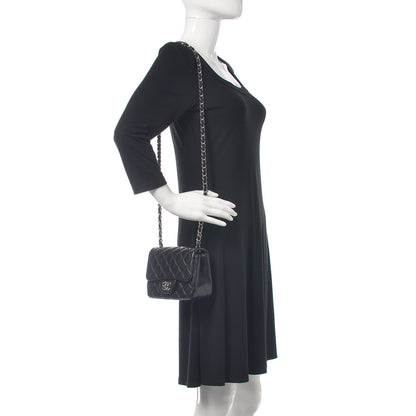 Chanel Lambskin Quilted Mini Square Flap Black 2 of 13