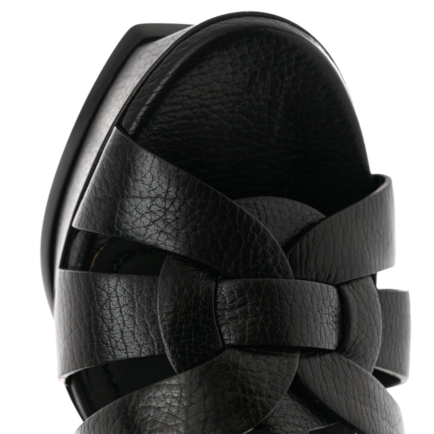 Saint Laurent Buffalo Tribute 105 Platform Sandals 39 Black 9 of 10