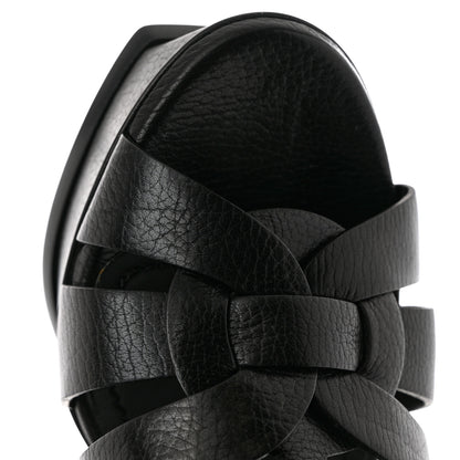 Saint Laurent Buffalo Tribute 105 Platform Sandals 39 Black 9 of 10