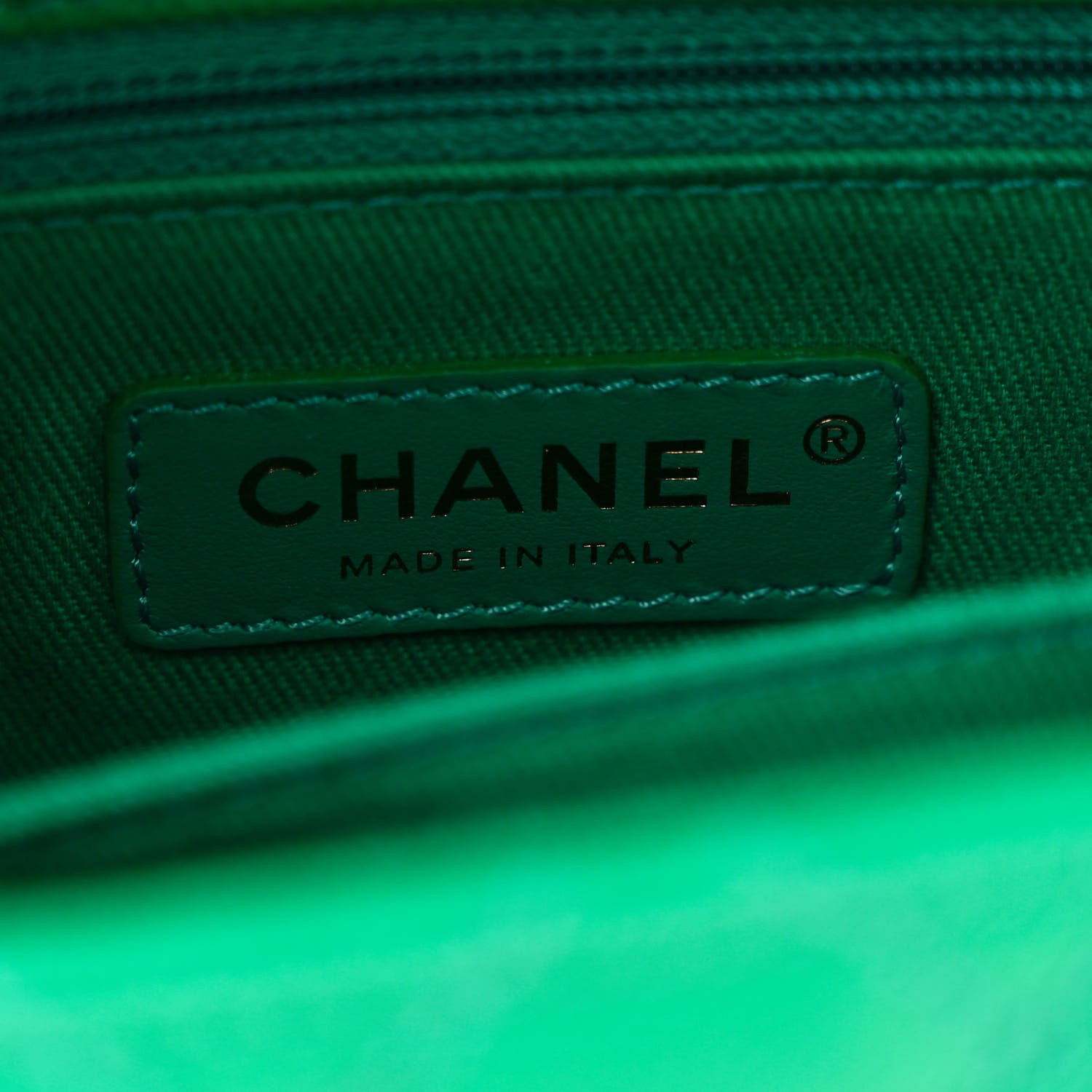 Chanel Caviar Quilted Mini Coco Handle Flap Green 7 of 11