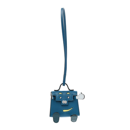 Hermes Tadelakt Chevre Mysore Kelly Quelle Idole Bag Charm Bleu Izmir Jaune Bourgeon Bleu Brume Vert Bosphore 1 of 5