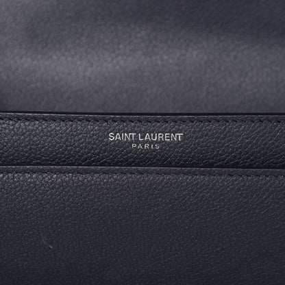 Saint Laurent Grained Calfskin Medium Monogram Sunset Navy Blue 9 of 13