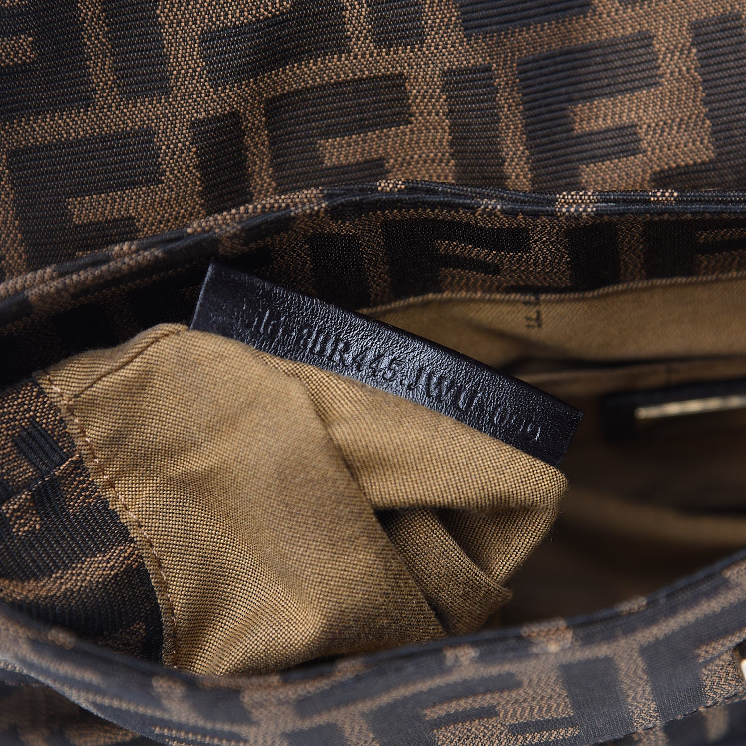 Fendi Zucca Small Chef Shoulder Bag Tobacco 6 of 13