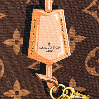 Louis Vuitton Silk Monogram Confidential Bandeau Brown 6 of 8