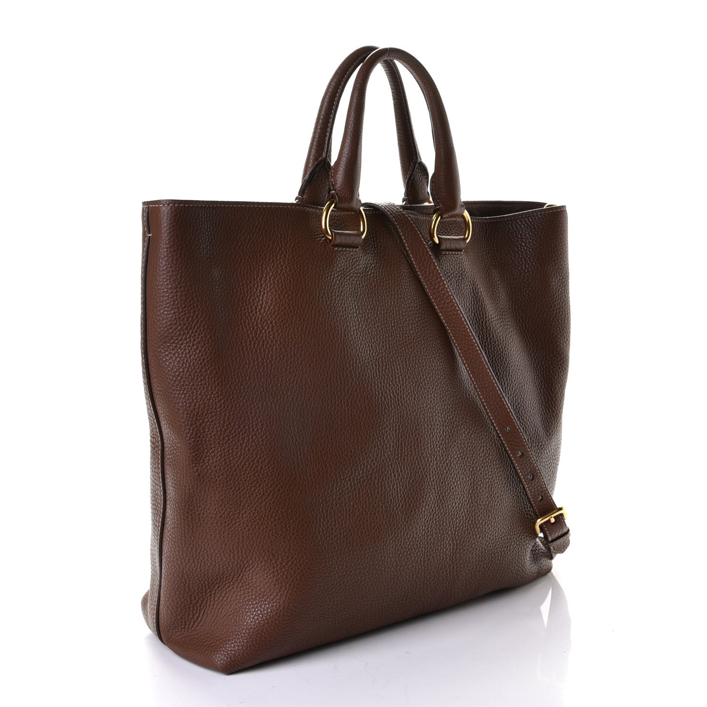 Vitello Daino Tote Tabacco