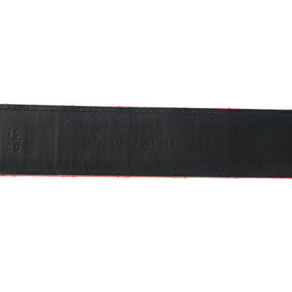 Chanel Caviar Quilted CC Chain Belt 75 30 Red 5 of 7