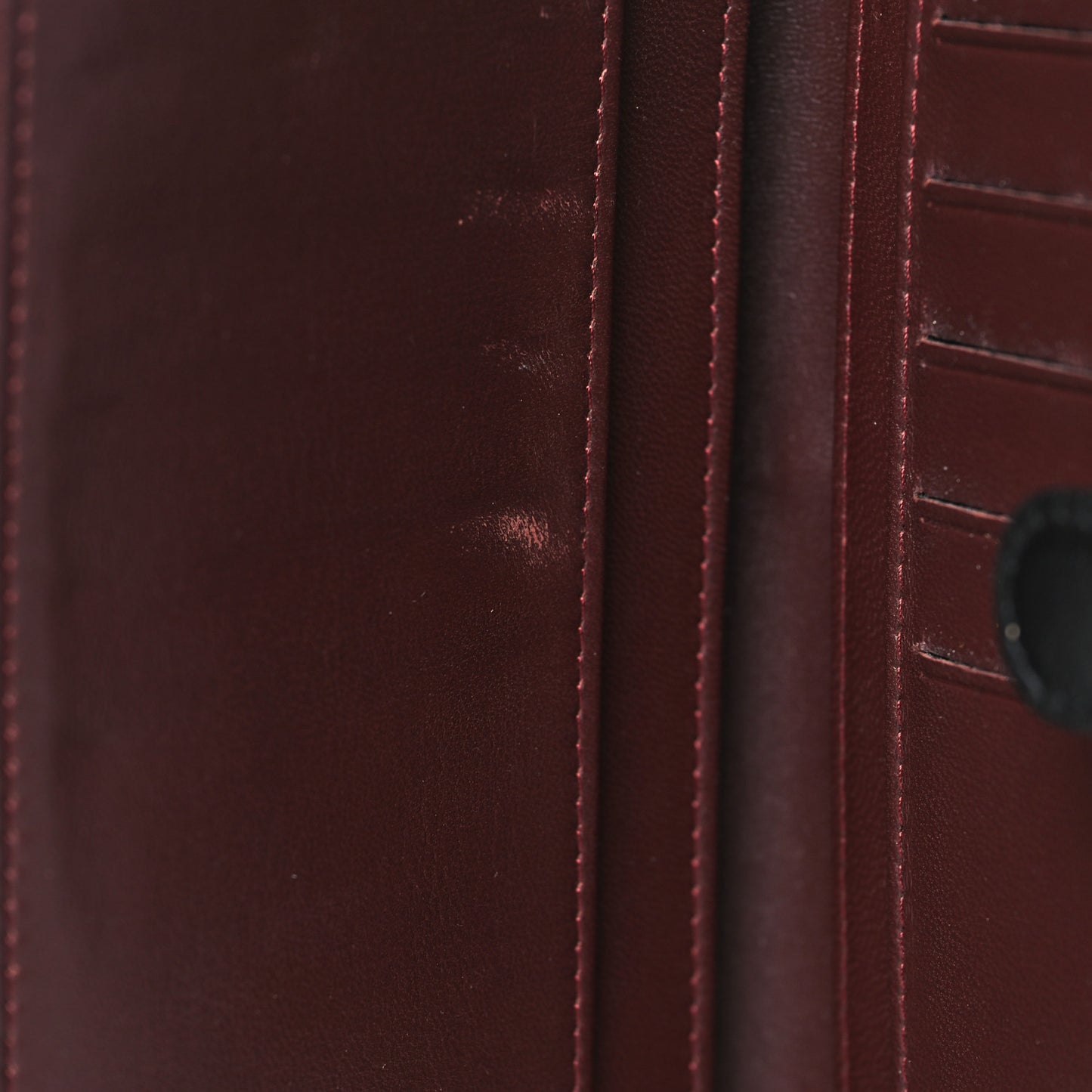 Lambskin Quilted Long Flap Wallet Black