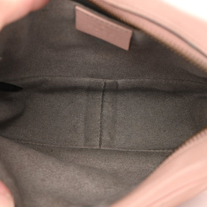 Gucci Calfskin Matelasse Mini GG Marmont Chain Shoulder Bag Perfect Pink 14 of 24