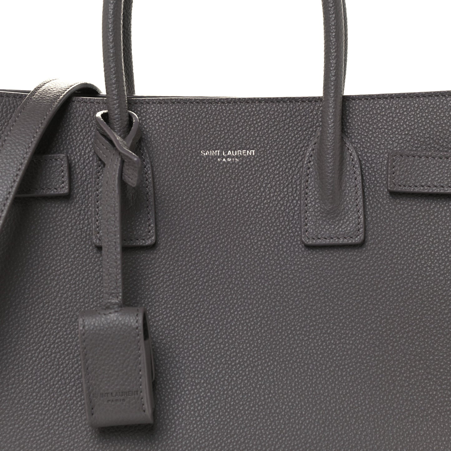 Grained Calfskin Baby Sac De Jour Fog