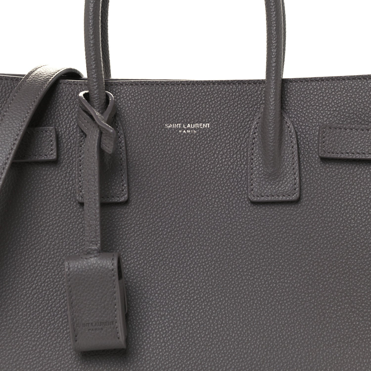 Saint Laurent Grained Calfskin Baby Sac De Jour Fog 14 of 15