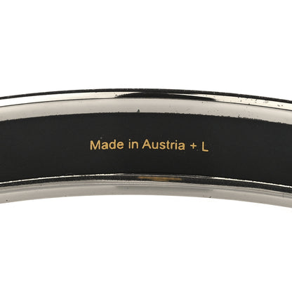 Hermes Enamel Printed Narrow Dreamcatchers Bracelet 70 Black 5 of 6