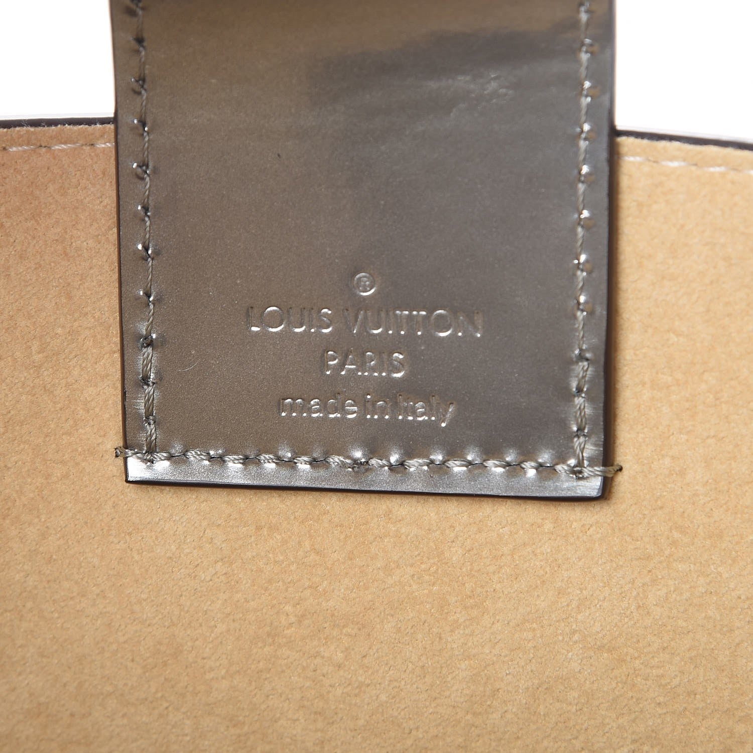 Louis Vuitton Vernis Long Beach PM Gris Metal 8 of 9