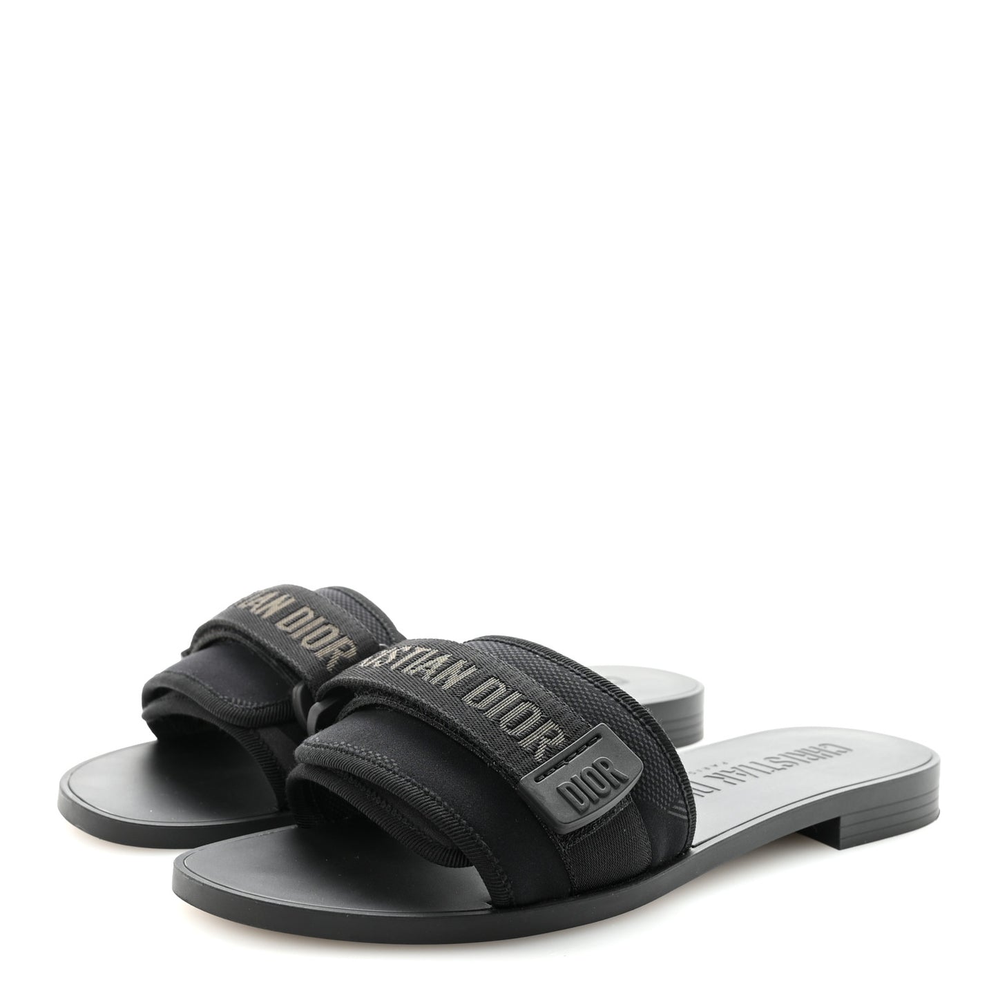Technical Stretch Fabric Camouflage Dio(r)evolution Slide Sandals 37 Black Military