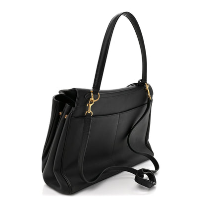 Balenciaga Natural Smooth Calfskin Medium Rodeo Top Handle Handbag Black 3 of 12