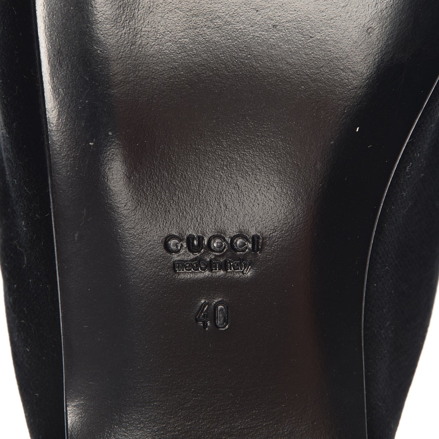 Gucci Velvet Embellished Evening Slipper 40 Black 6 of 7