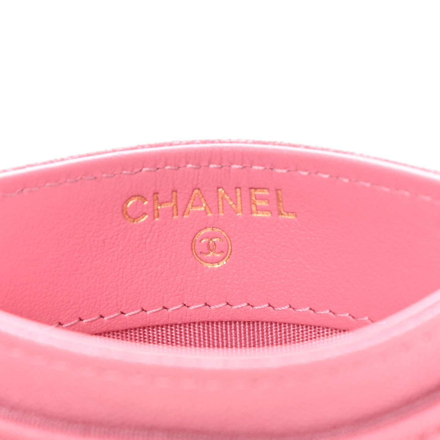 Chanel Caviar Quilted Boy Card Holder Pink 6 of 9