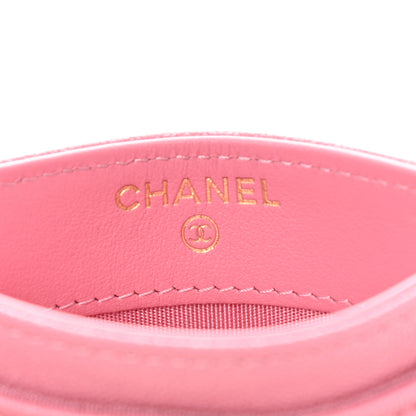 Chanel Caviar Quilted Boy Card Holder Pink 6 of 9