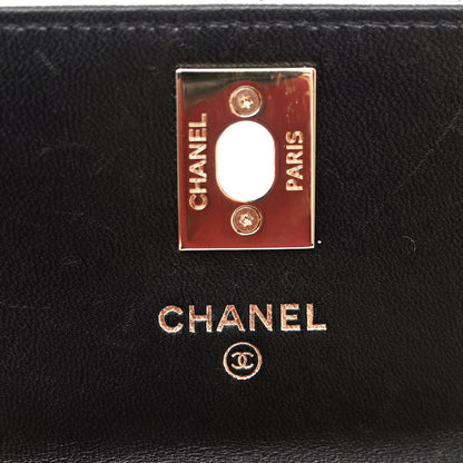 Chanel Lambskin Quilted Trendy CC Card Holder On Chain Black 6 of 11