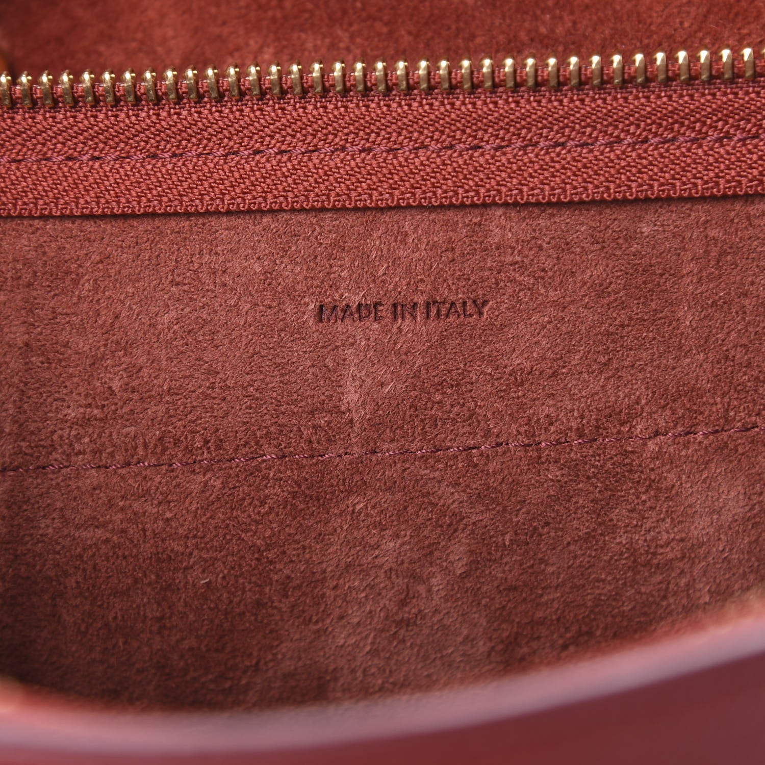 Celine Grained Calfskin Nano Belt Bag Ruby 8 of 12