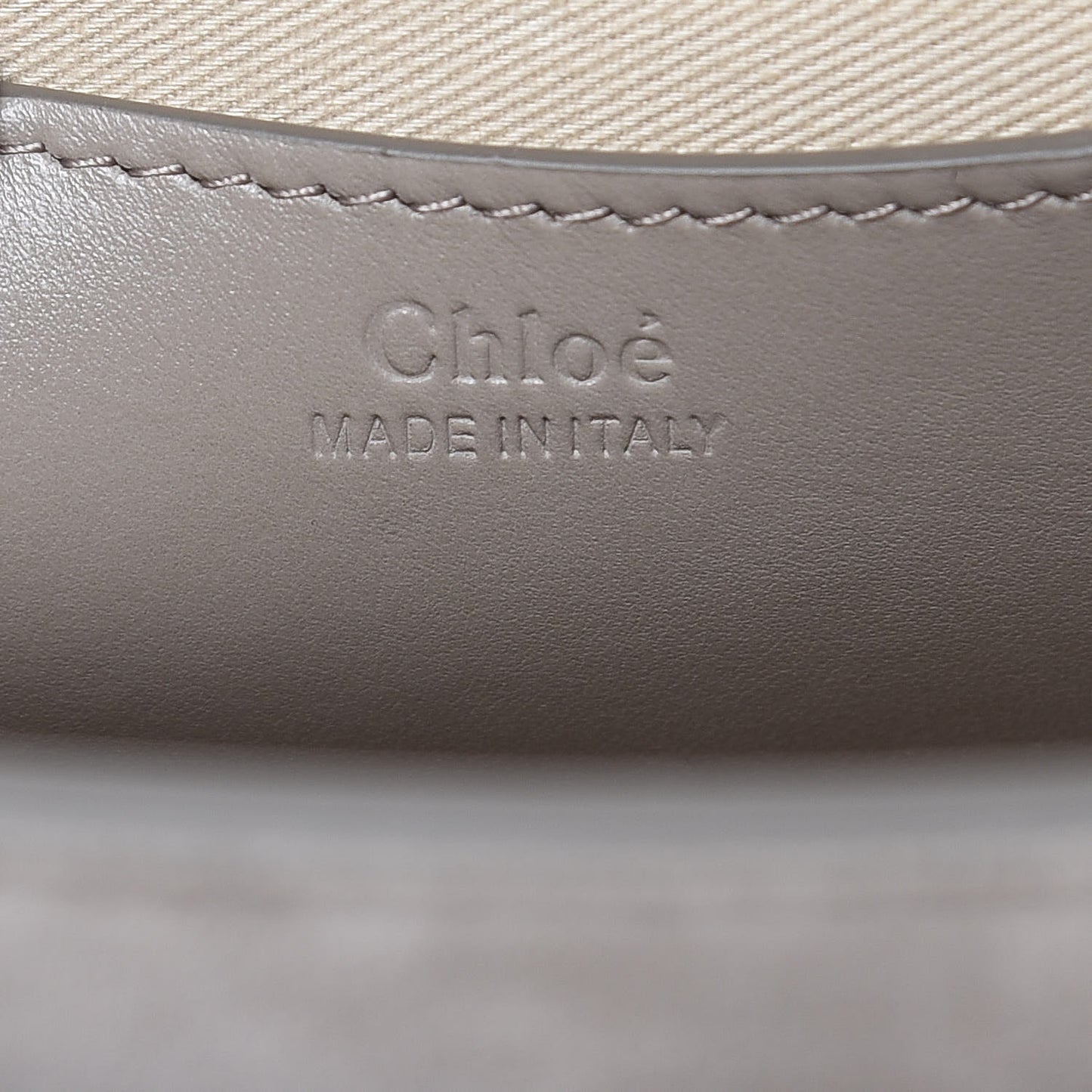 Calfskin Large Tess Bag Motty Grey