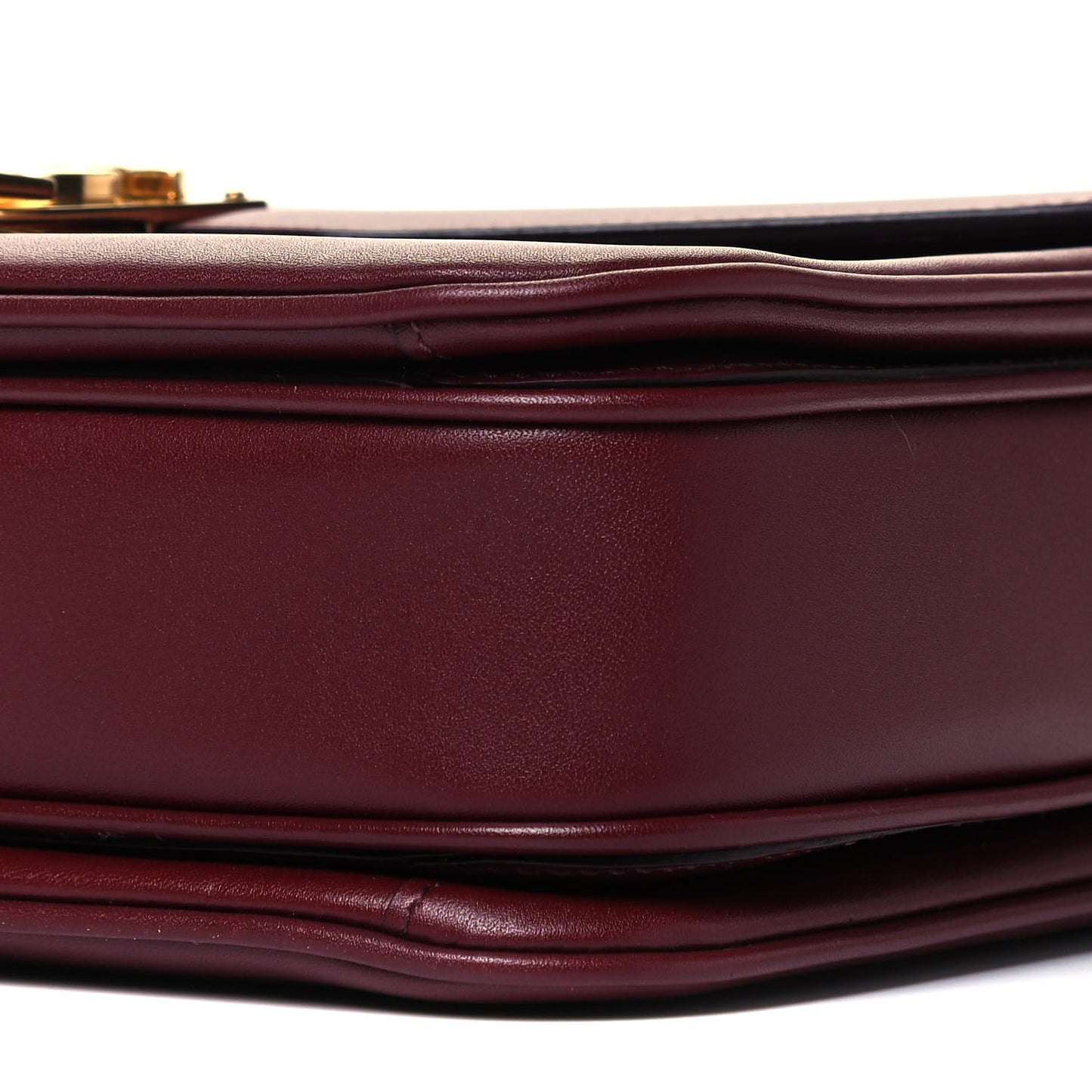 Shiny Calfskin Medium C Bag Light Burgundy