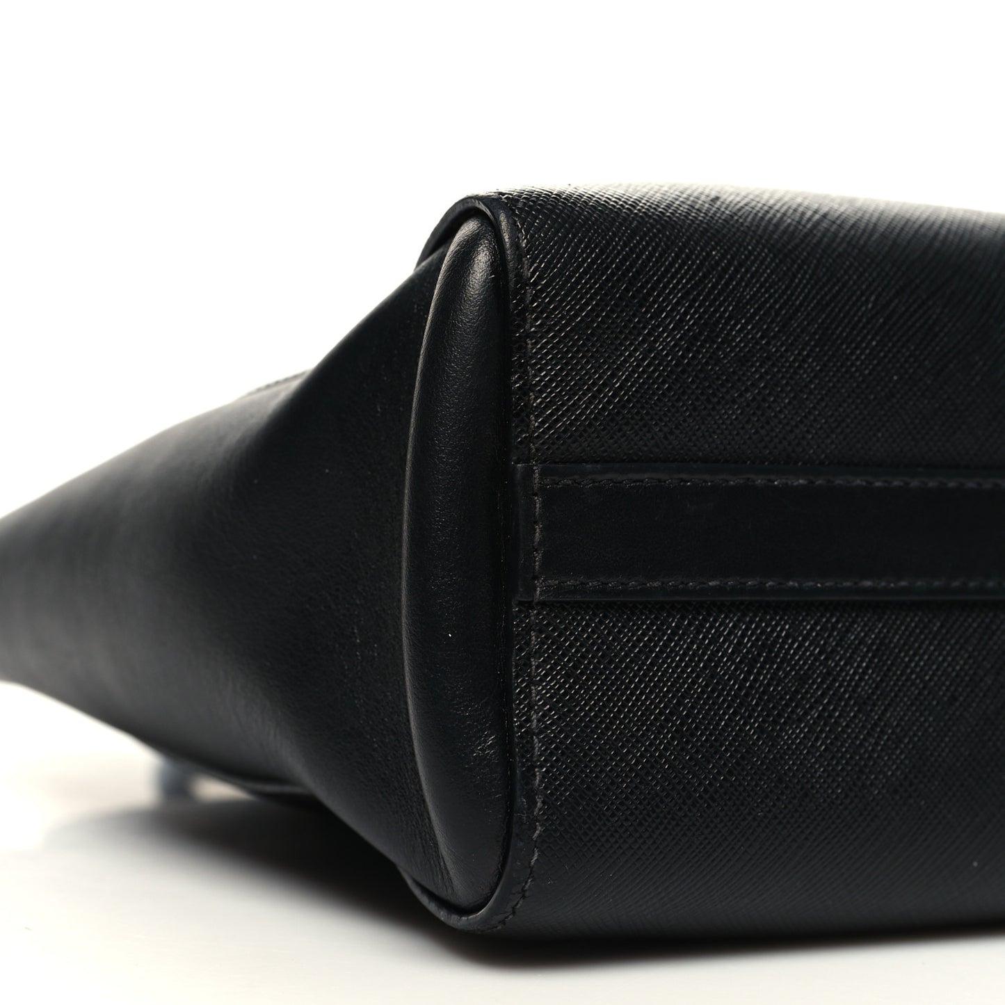 Saffiano Metal Top Handle Black