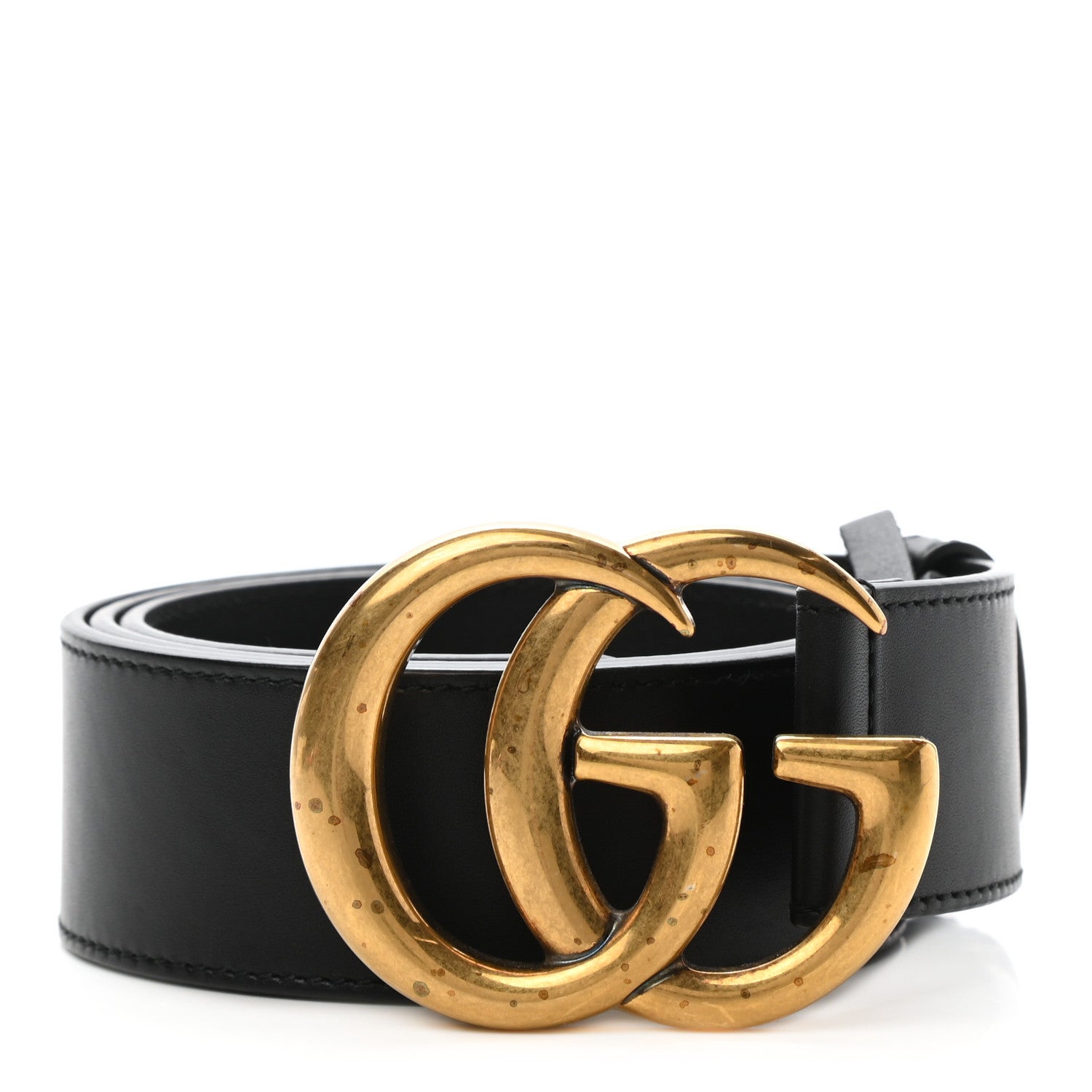 Gucci Calfskin Double G 40mm Belt 80 32 Black 1 of 4