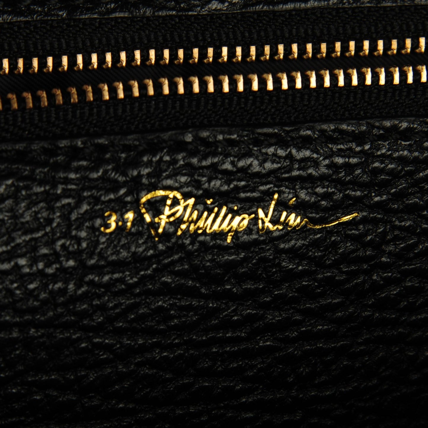 3.1 Textured Calfskin Medium Pashli Satchel Black