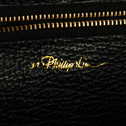 3.1 Phillip Lim 3.1 Textured Calfskin Medium Pashli Satchel Black 7 of 11