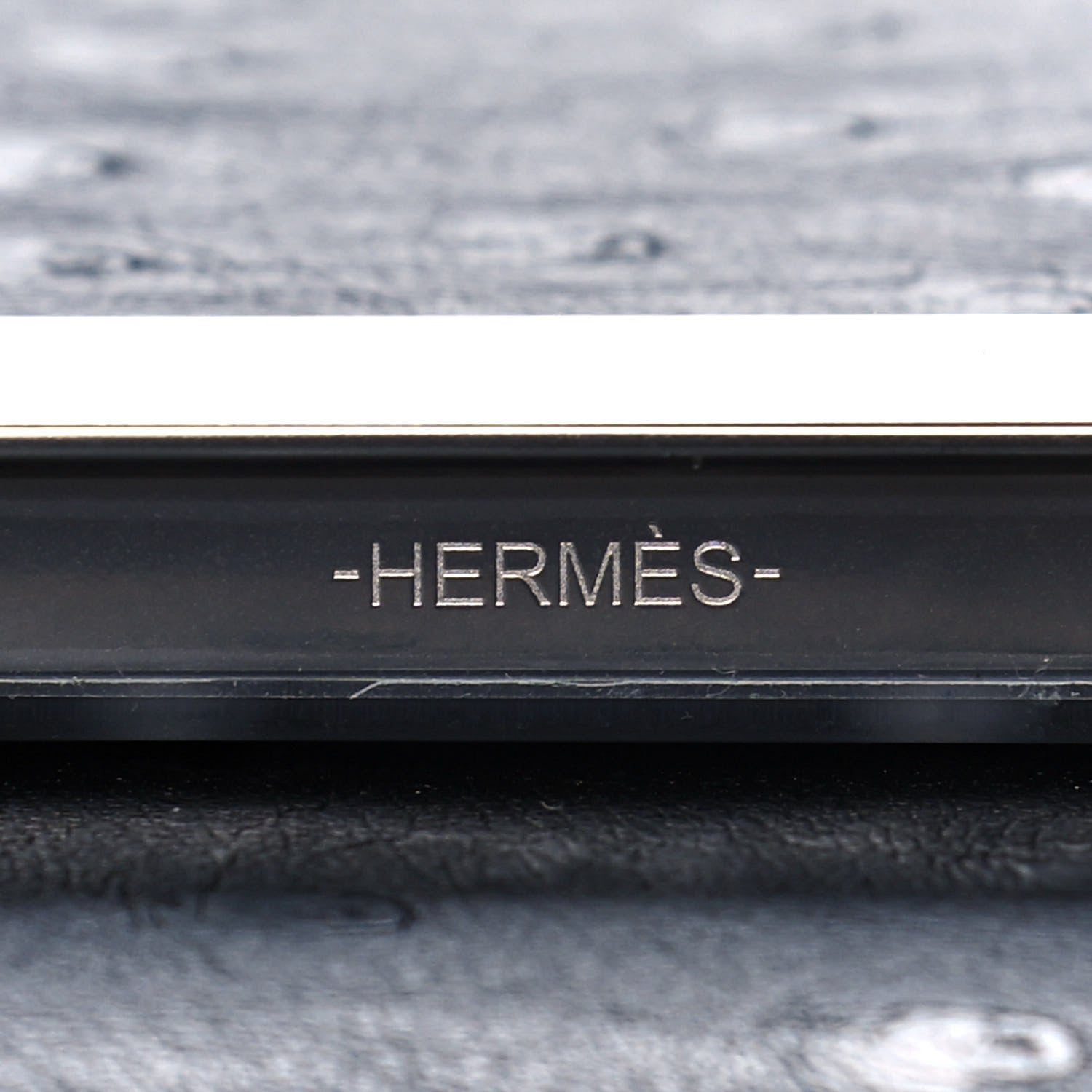 Hermes Ostrich Constance 24 Black 8 of 10