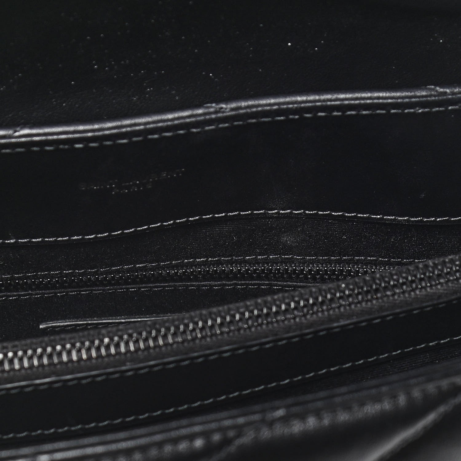 Saint Laurent Calfskin Y Quilted Monogram Medium Loulou Chain Satchel Black 11 of 14