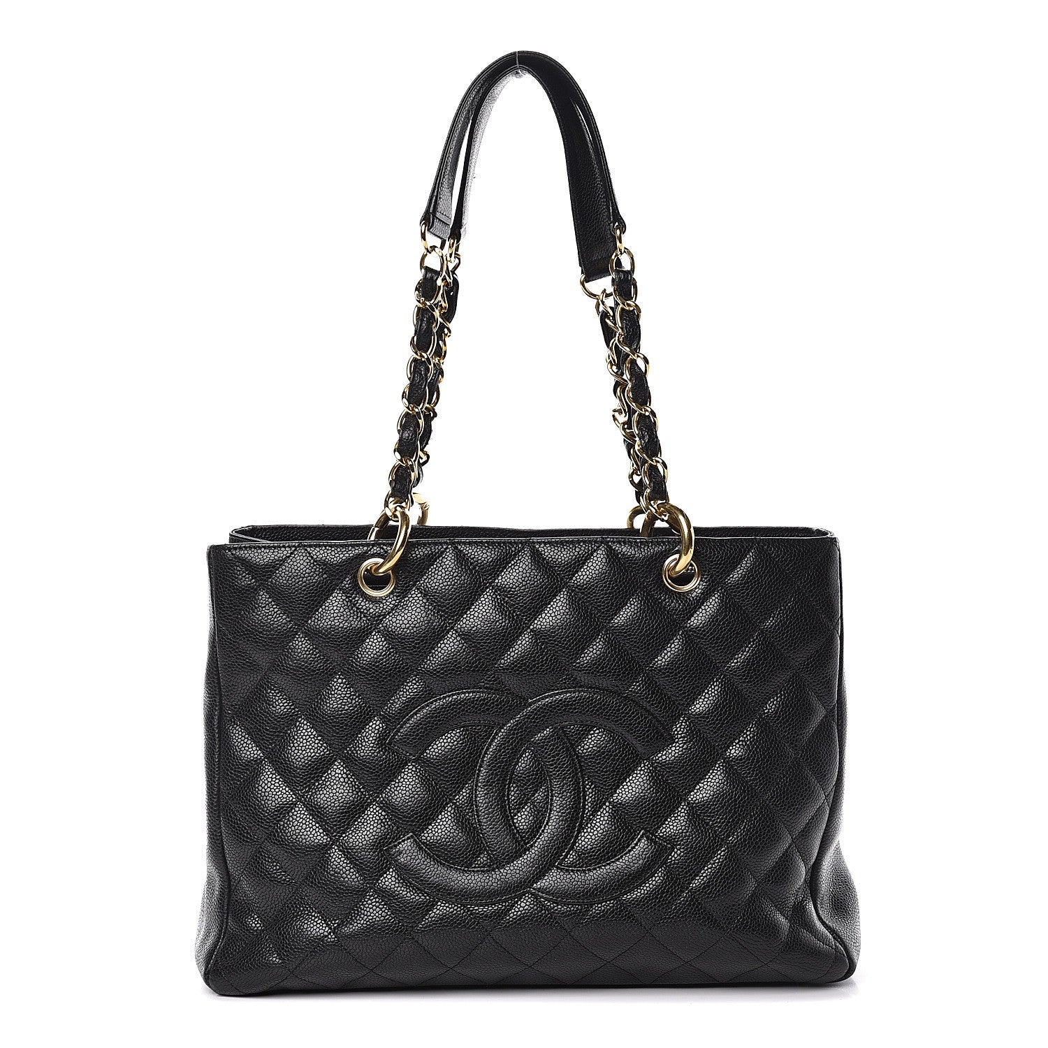 Chanel Caviar Quilted Grand Shopping Tote GST Black 1 of 15