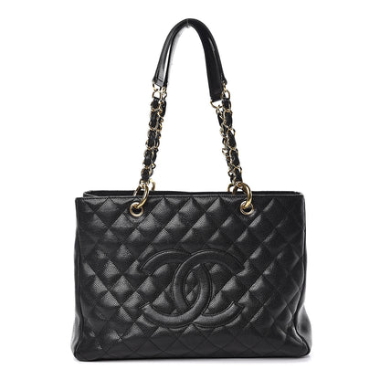 Chanel Caviar Quilted Grand Shopping Tote GST Black 1 of 15