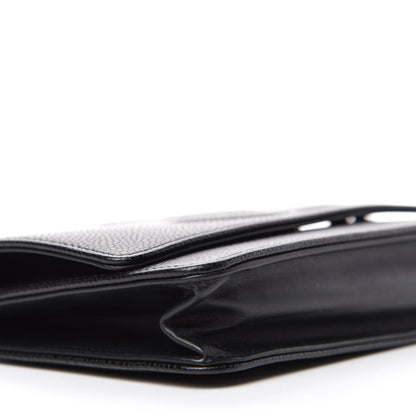 Chanel Caviar Timeless CC Wallet On Chain WOC Black 6 of 12
