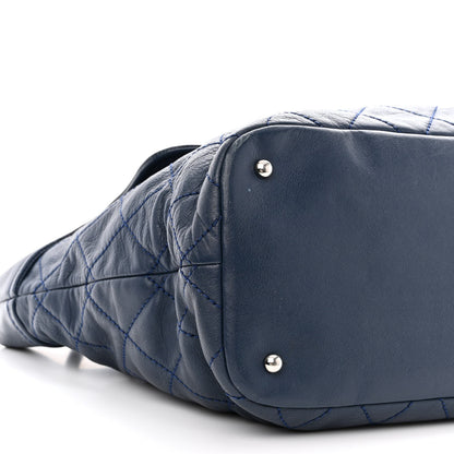 Chanel Calfskin Large Front Flap Tote Navy 11 of 13