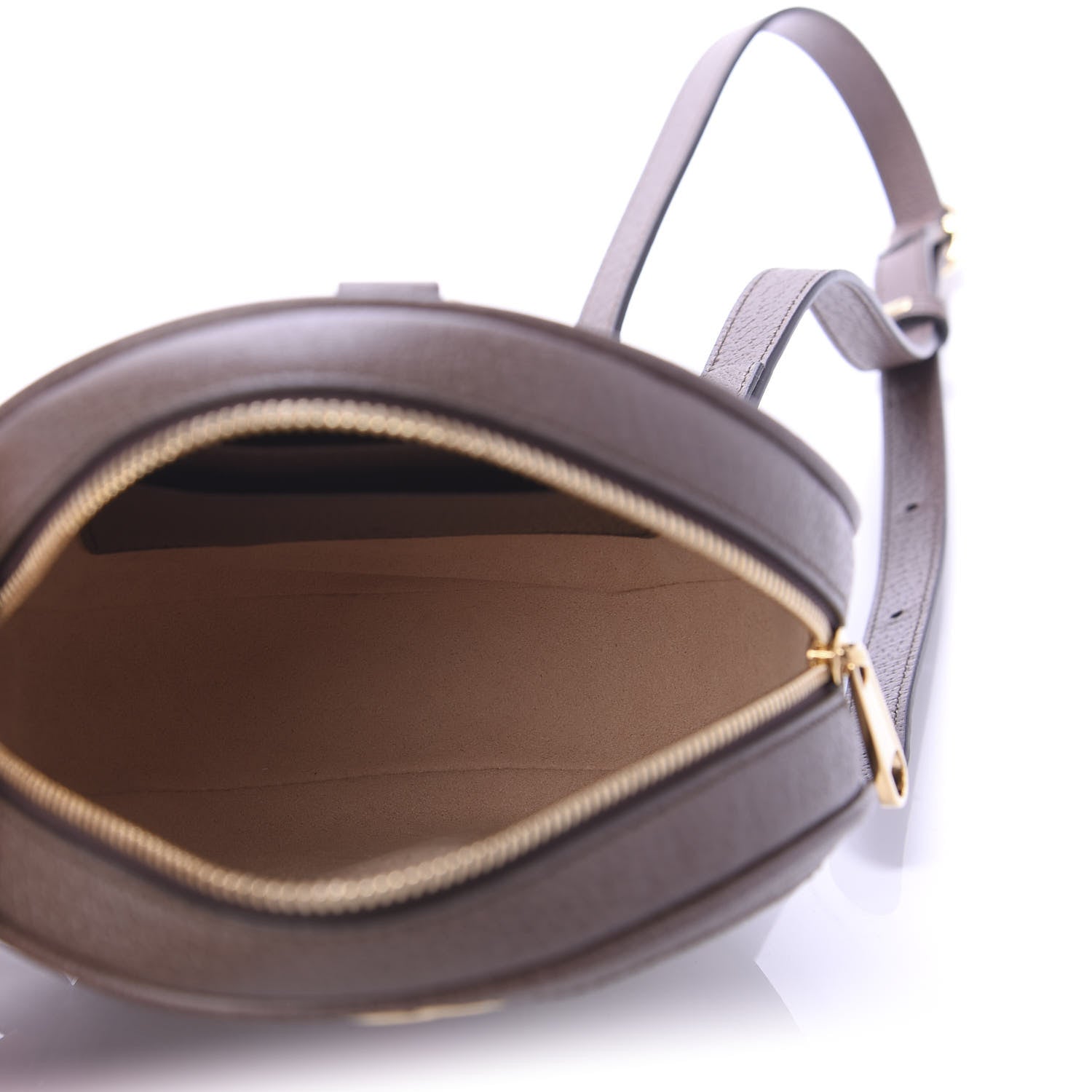 Gucci GG Supreme Monogram Web Mini Ophidia Round Backpack Brown 4 of 9