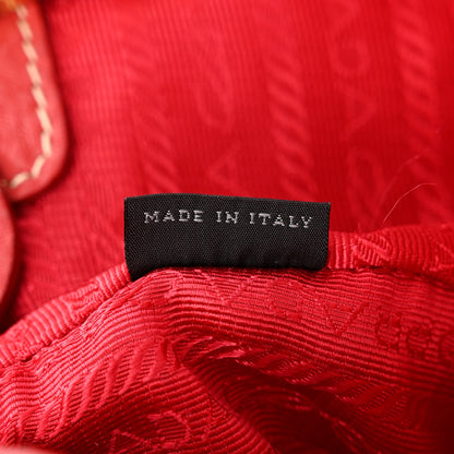 Prada Vitello Daino Tote Rosso 9 of 24