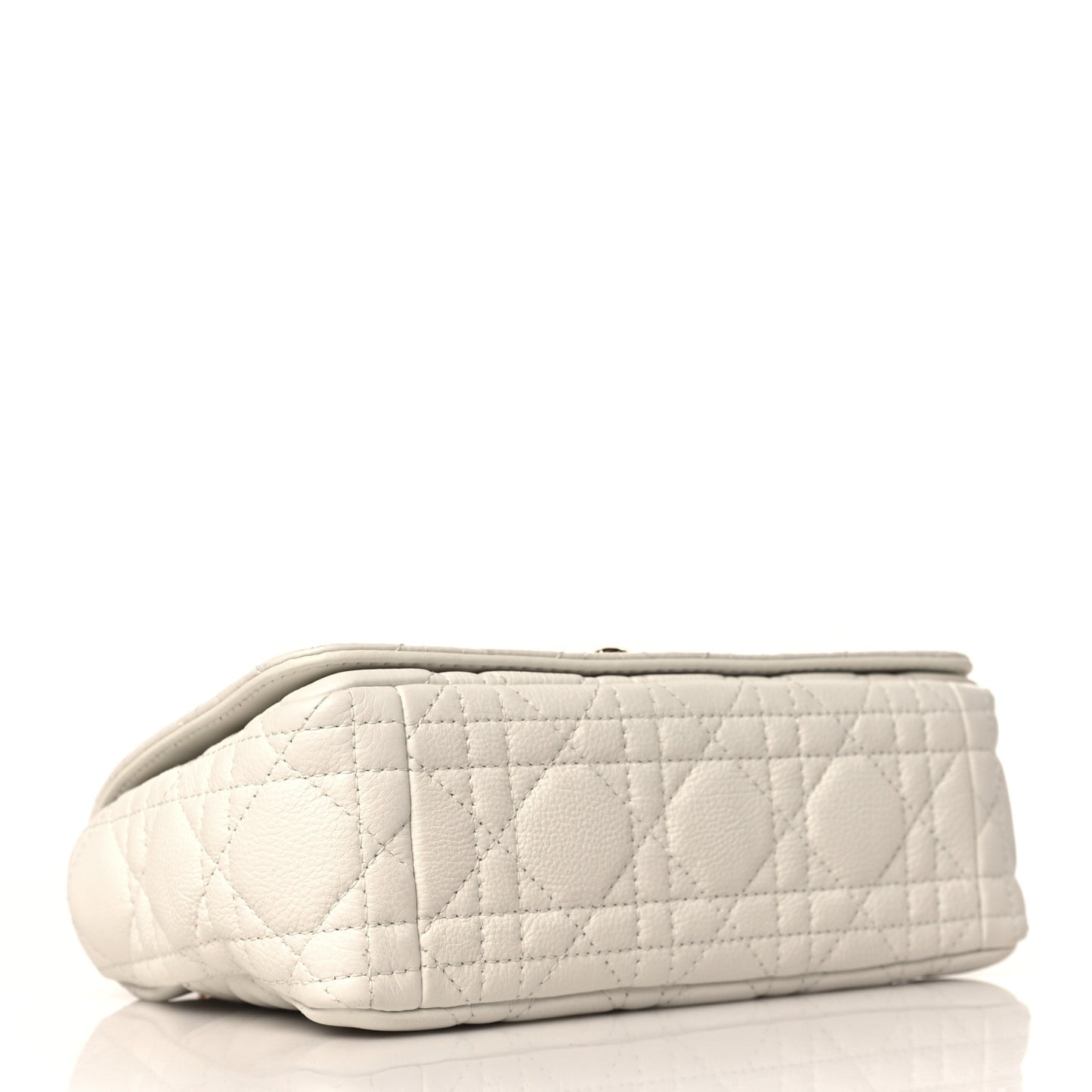 Calfskin Cannage Small Caro Bag Ivory