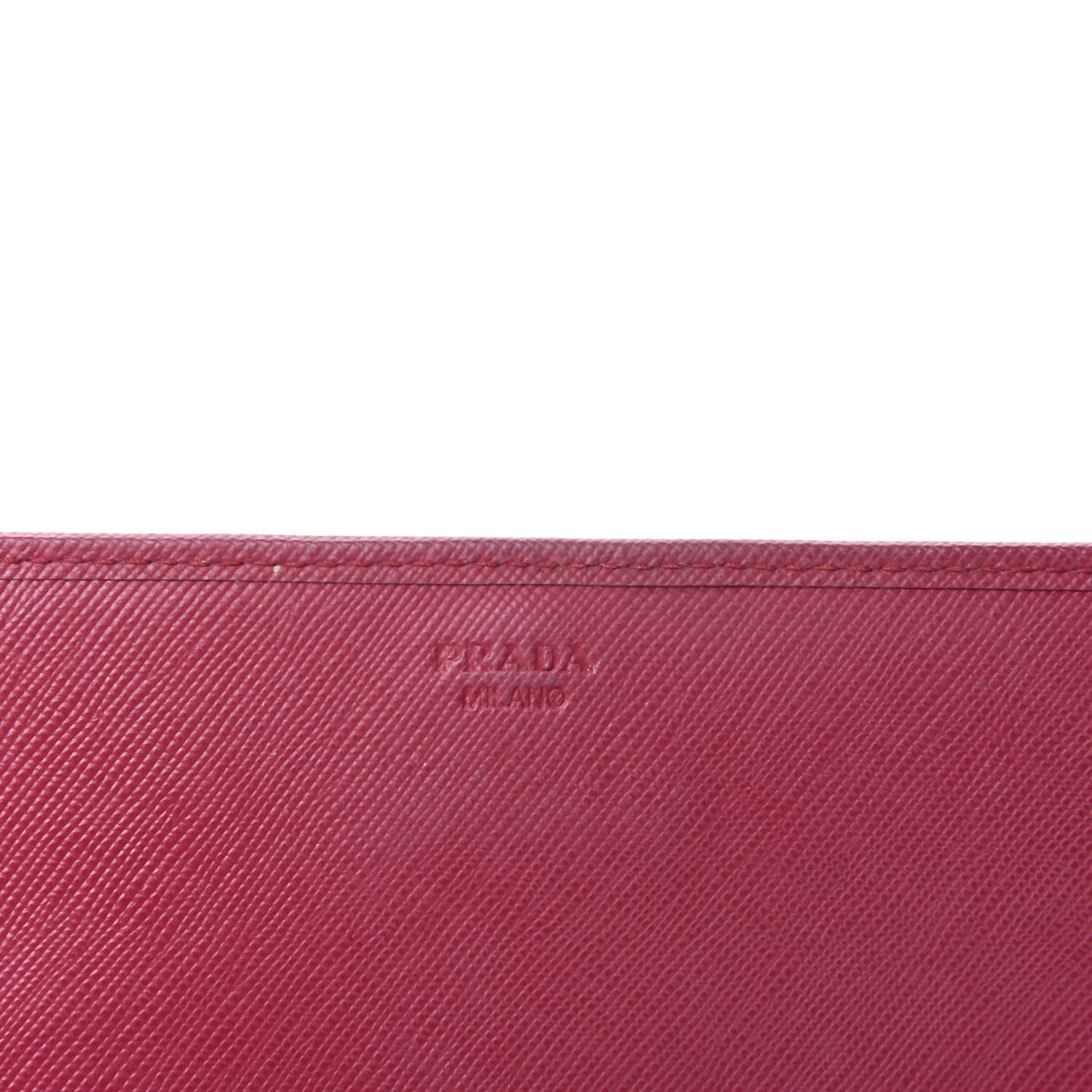 Prada Saffiano Metal Flap Wallet with Strap Peonia 6 of 8