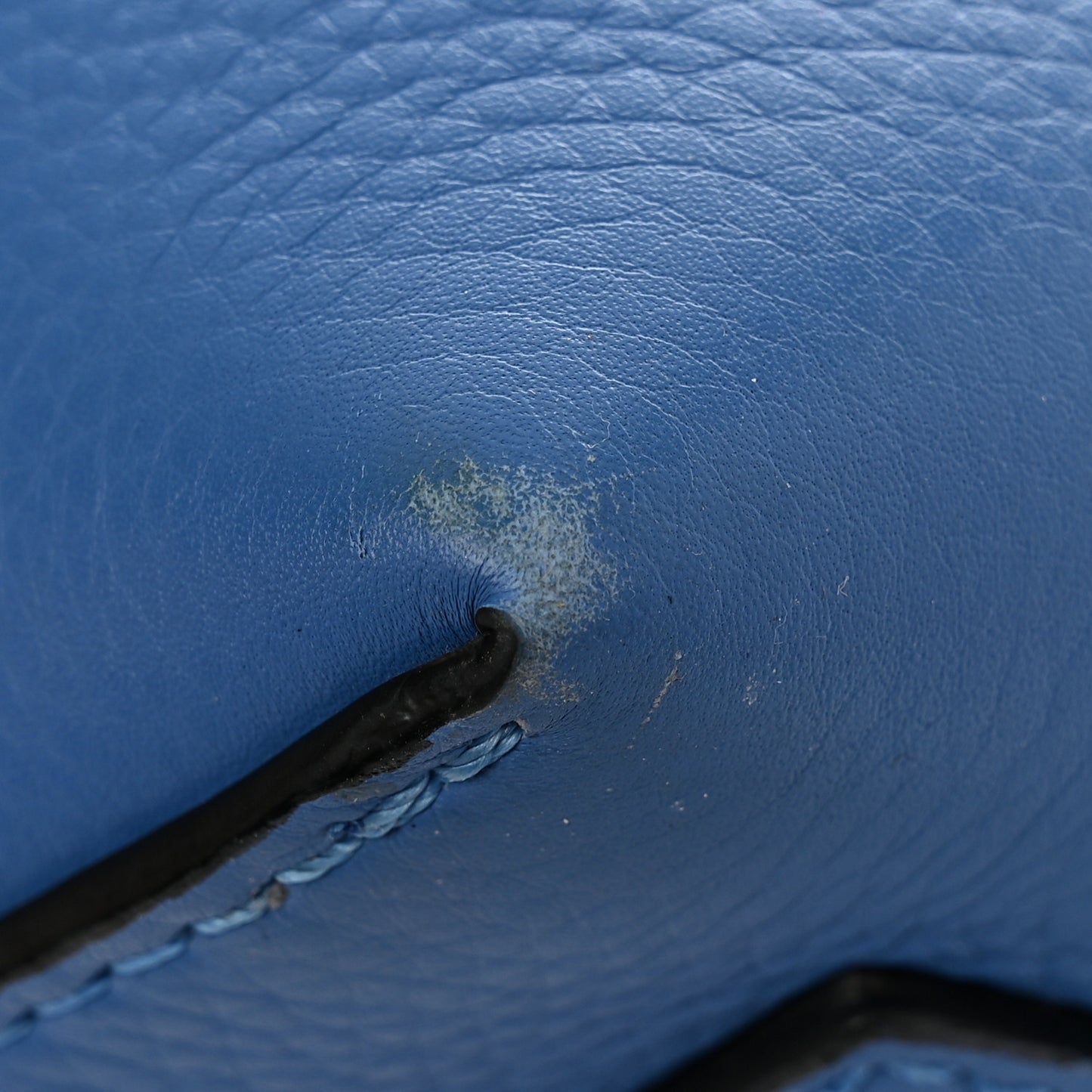 Grainy Calfskin Triple Stud Mini Belt Bag Blue White