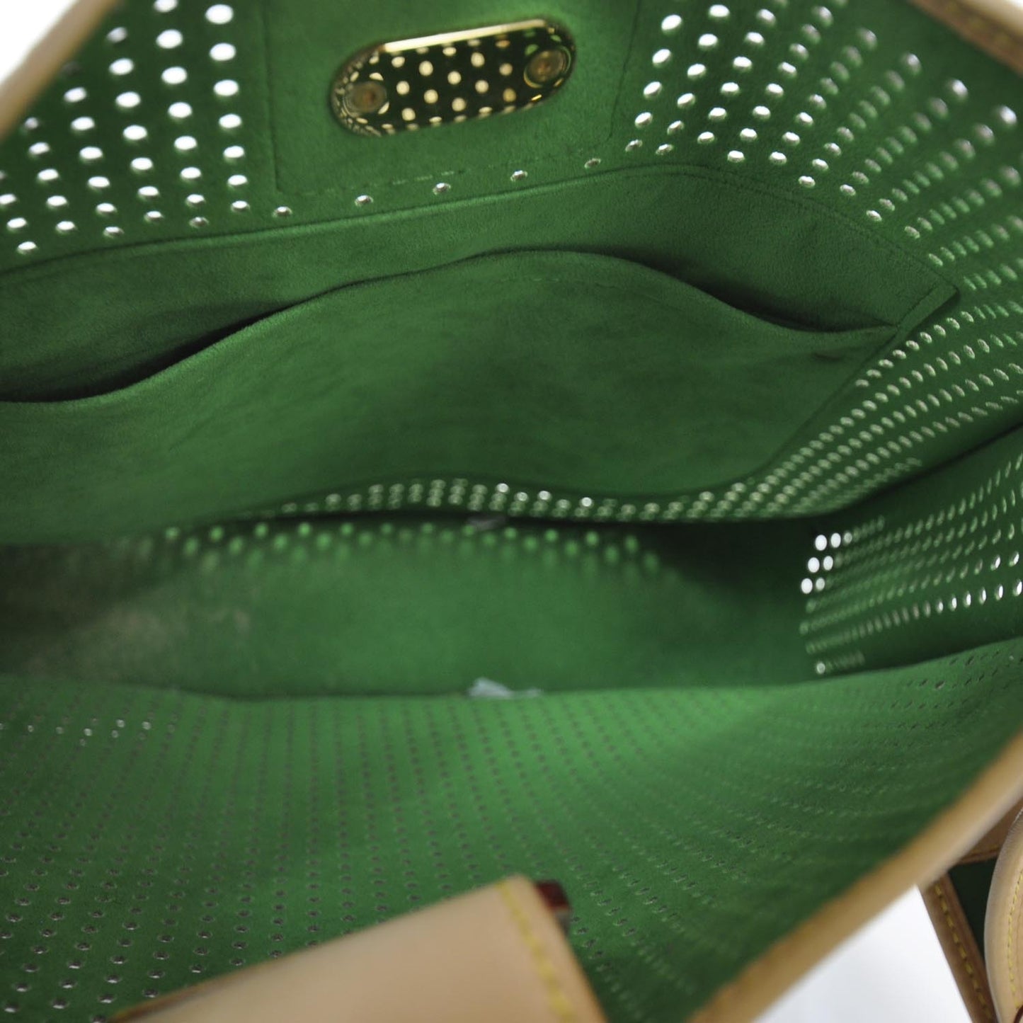 Monogram Perforated Musette Green